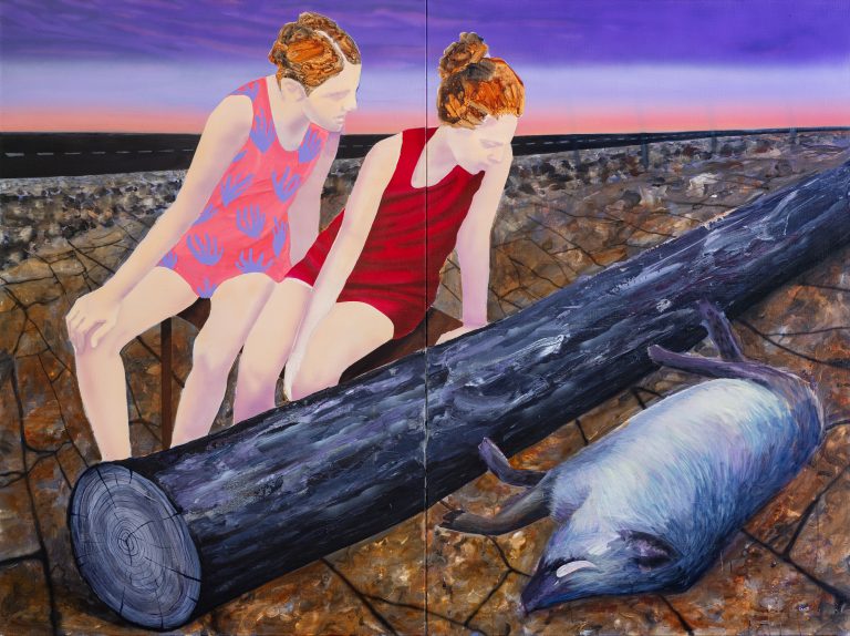Mia akrap, everything for him, 2023, acrylic on canvas, 150x200 cm