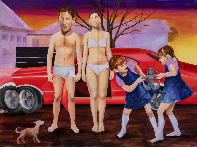 Mia akrap, the role you play, 2023, acrylic on canvas, 150x200 cm